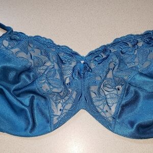 32G WACOAL BRA MINIMIZER "Hidden Elegance" Turquoise Teal Excellent Condition